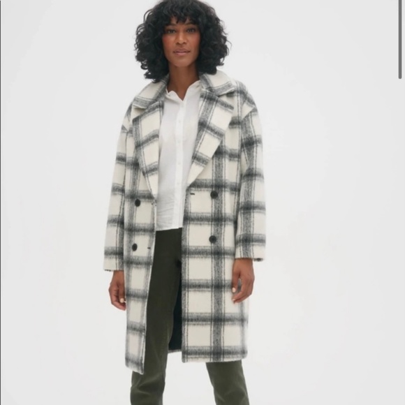 Noize Jackets & Blazers - NOIZE Oversized Neutral Double Breasted Long Shacket Coat US L.